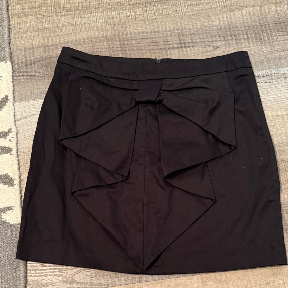 ASOS Black Mini Skirt with Bow Accent